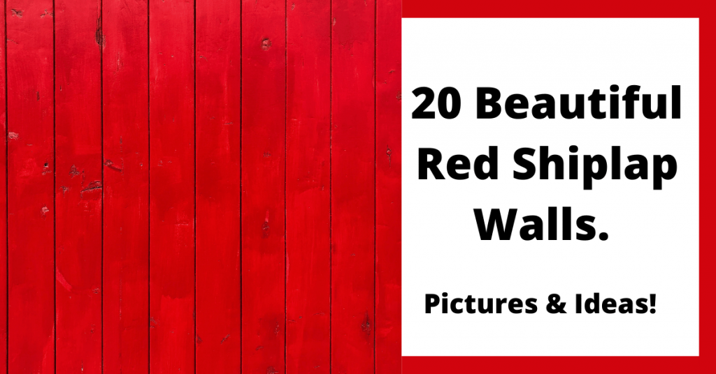 20 Beautiful Red Shiplap Walls. Pictures & Ideas!