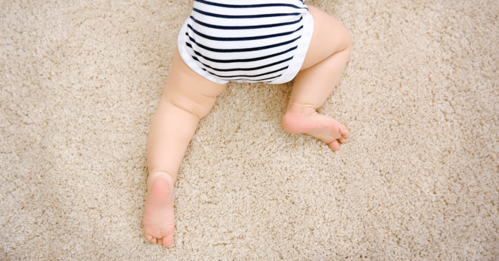 Baby on carpet