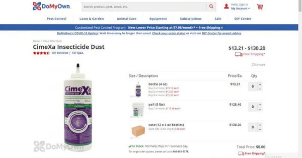 CimeXa Insecticide Dust