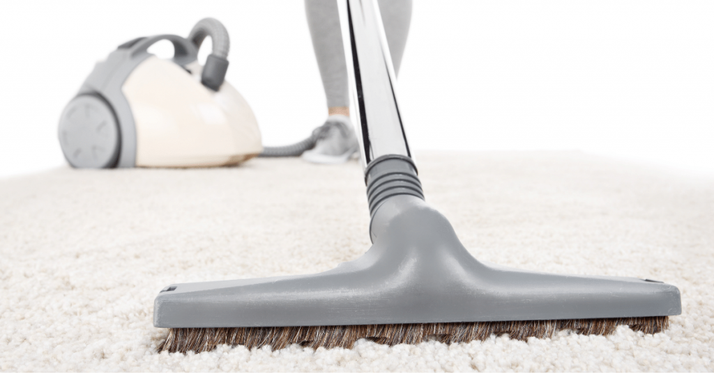 Cleaning Carpet With Vacuum Cleaner