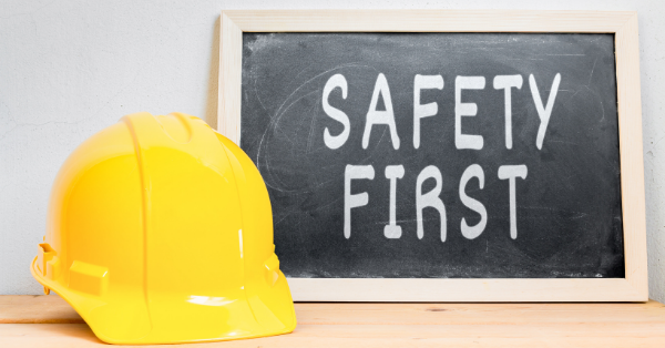 Helmet safety with chalkboard