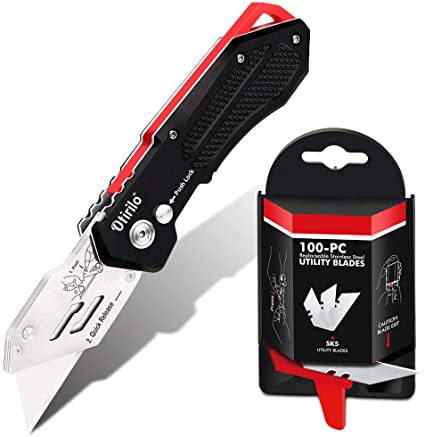 RegerKnife Heavy Duty Carpet Knife with Pocket Clip
