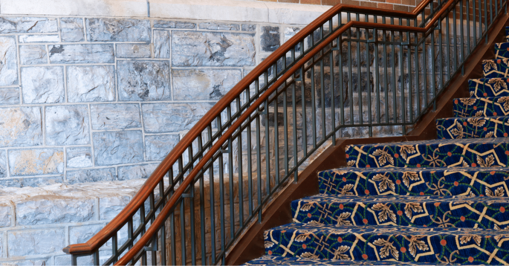 Stairs with carpet