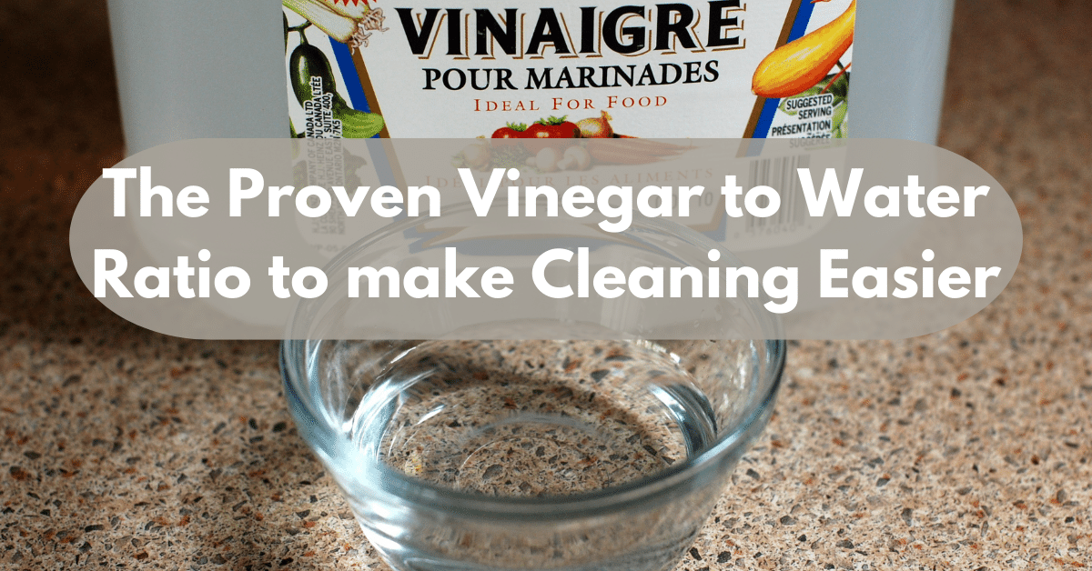 The Proven Vinegar to Water Ratio to make Cleaning Easier. Carpet and