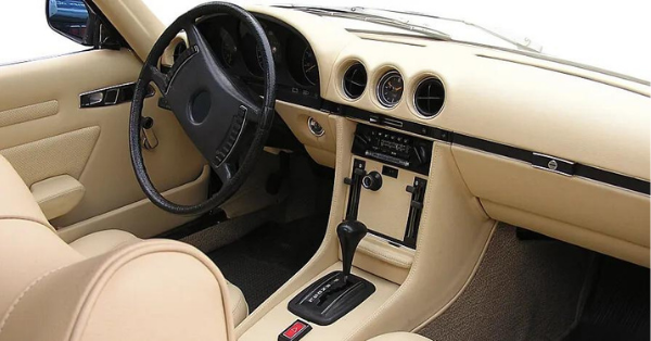 beige car interior