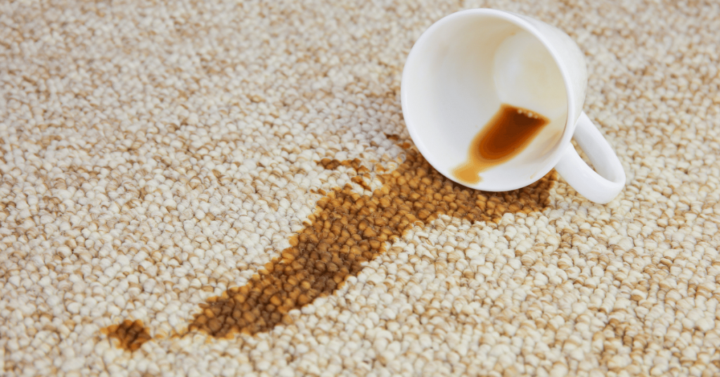 coffee stains on carpet