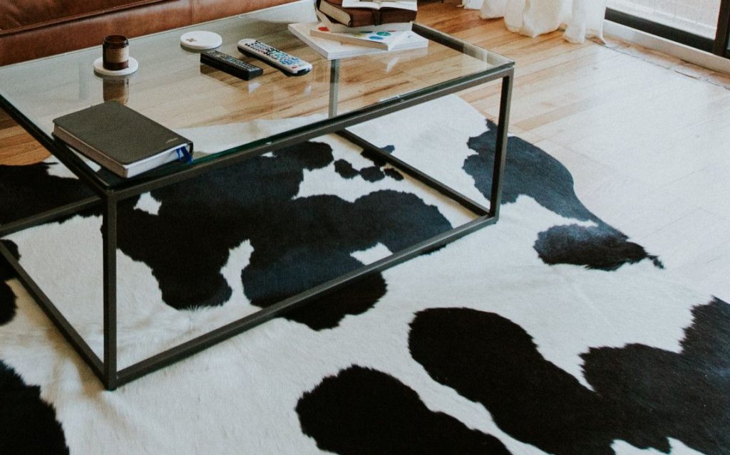 Leather rug