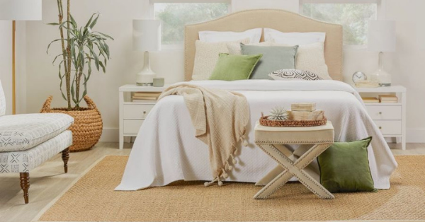 jute rugs in bedroom