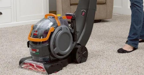vacuum carpets with professional equipment